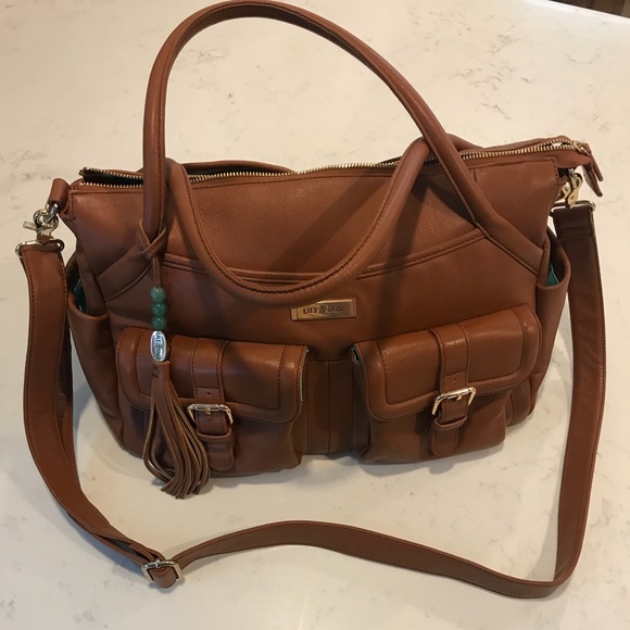 genuine leather diaper bag